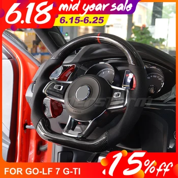 

customized Carbon Fiber Steering Wheel For Golf 7 for Golf R MK7 for Passat for Polo Scirocco 2014-2018 car accessories
