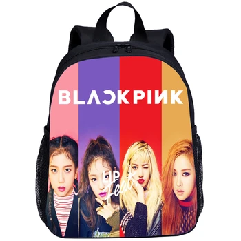 

Mini Backpack Kids Boys Girls Korea Group Blackpink Letter 3D Printing School Bag Bookbag Kindergarten Satchel Mochila Escolar
