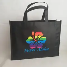 500 шт/партия 30Hx40x10cm Торговая выставка Нетканая сумка может быть настроена на ваш логотип шоппер магазин и рынок сумка для одежды