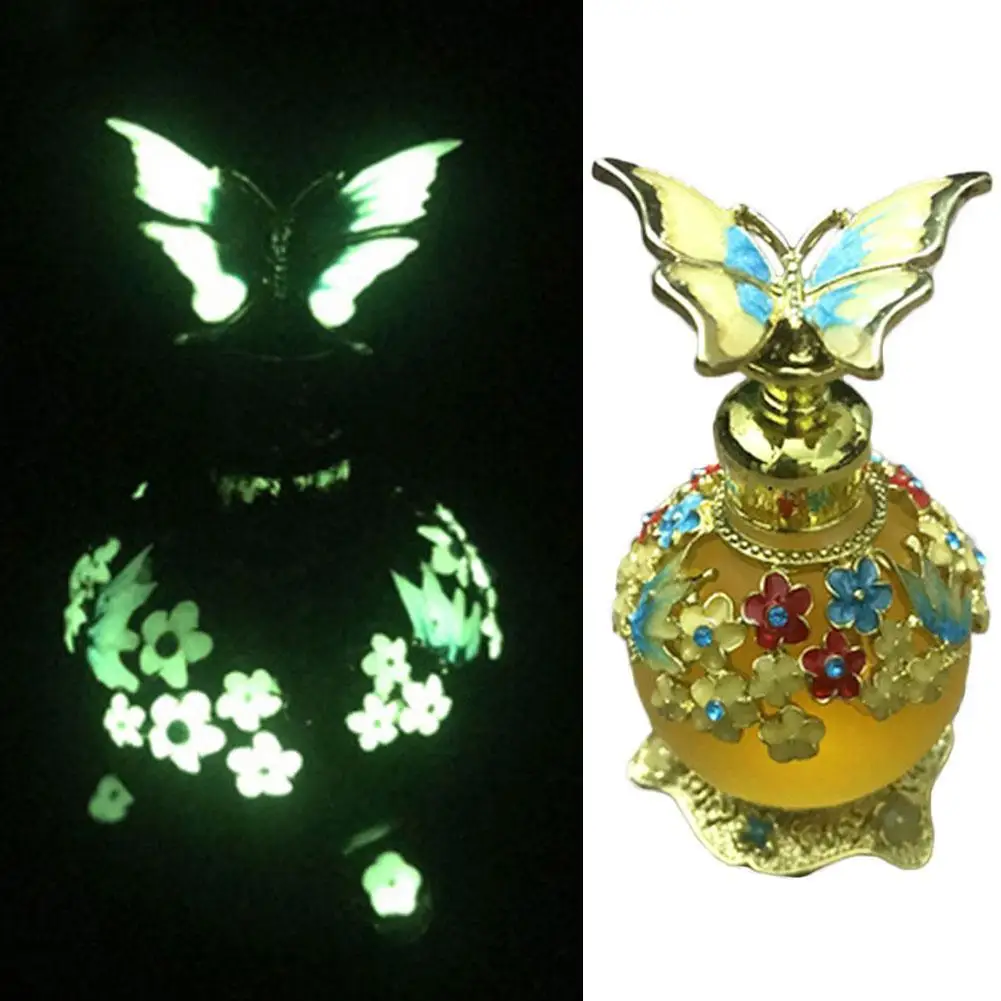 25 мл пустые долговечные светящиеся флаконы для духов античные бабочки
