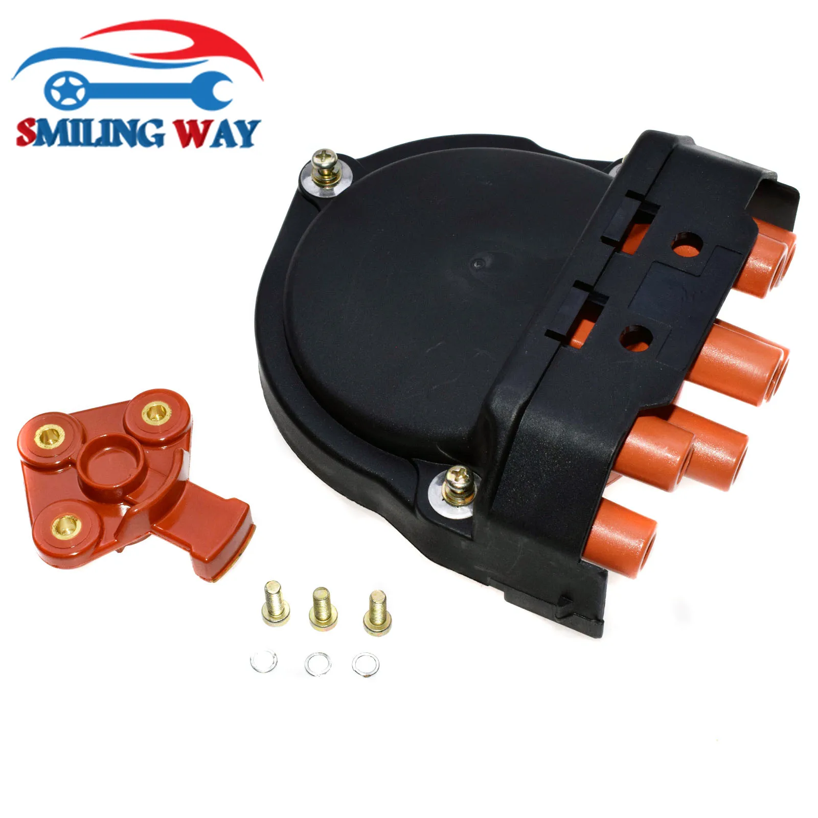 SMILING WAY# Distributor Rotor & Cap For BMW E30 E28 E34 E24 E23 E32 E38 E31 325i 525i 535i 735i 735iL 325is 325iX 525e 745i