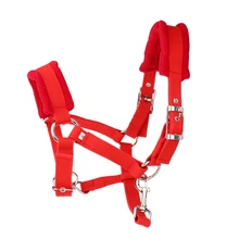 Мягкая Регулируемая голова лошади воротник Холтер L+ 2,5 м веревка для лошади чомбур