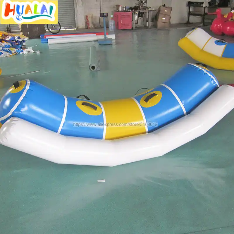 pool teeter totter inflatable