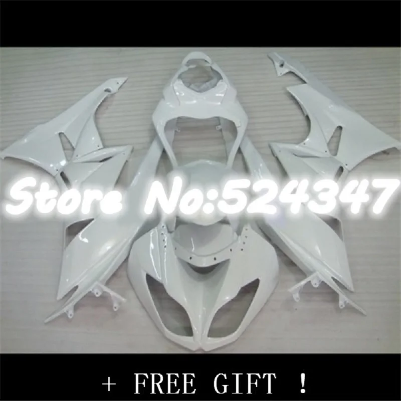 Плоские белые панели для Kawasaki ZX-6R 2009 2010 2011 2012 Обтекатели ZX6R 636 09 10 11 12 корпусов ABS пластиковые корпусы для инъекций