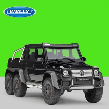 

Welly 1:24 Diecast G63 AMG 6X6 SUV Pickup High Simulation Vehicle Alloy Metal Model Car