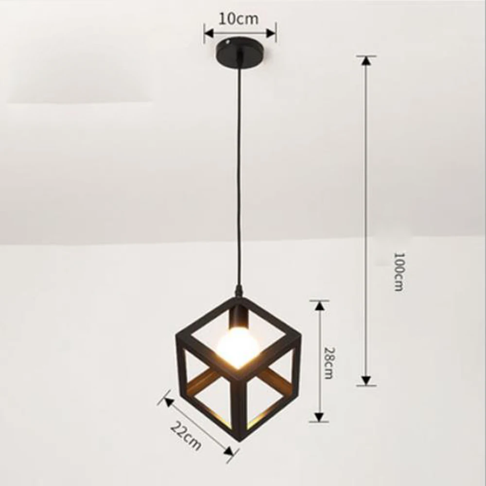 Vintage Ceiling Lamps Chande-lier 110 /220V Retro  Ceiling Light for Corridor Aisle Porch Balcony E27 Home Lights Cage Fixture