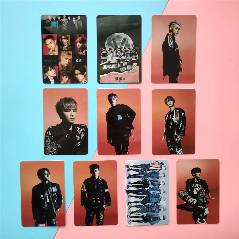 Kpop WAYV KUN Ten LUCAS XIAOJUN WINWIN HENDERY YANGYANG карты автобус желе наклейки коллекция открытка