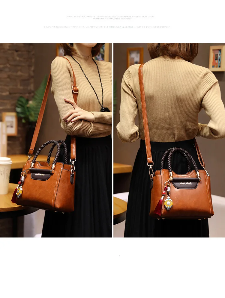 Винтажные женские Сумки из искусственной кожи, сумка-тоут, женская сумка-мессенджер, женская сумка через плечо, сумка через плечо, роскошная дизайнерская сумка AB01