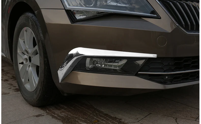 Lsrtw2017 Abs передний бампер автомобиля противоскользящая полоса планки для Skoda Superb