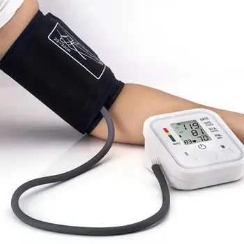 

Full Automatic Upper Arm Blood Pressure Monitors Digital Electronic Sphygmomanometer Tonometer Pulse Heart Rate Monitor