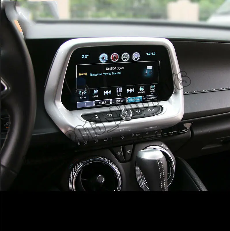 Автомобильная модификация автомобильные аксессуары 1 шт. хромированная gps навигационная Панель рамка Накладка для Chevrolet Camaro