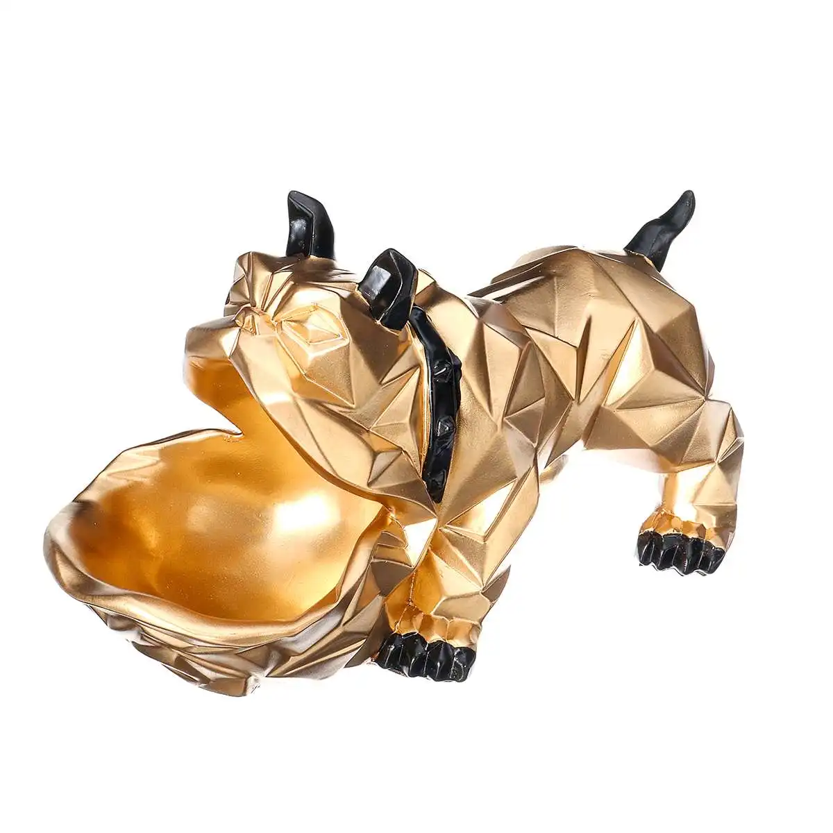 

Resin Cute Dog Figurines Statue Decoration Sculpture Home Storage Decoration Crafts Abstract Animal Figurines Sculpture Ornament