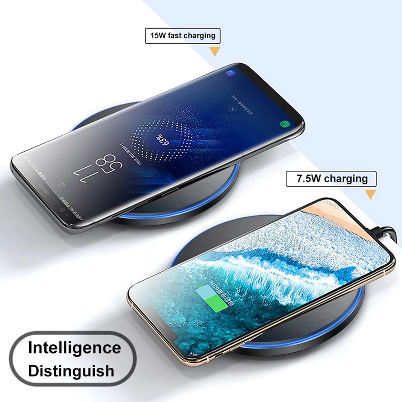 15W Qi Wireless Charger For iPhone 13 13Pro MAX 12 13 mini Induction Fast Magnetic Wireless Charging Dock Pad For Samsung Xiaomi
