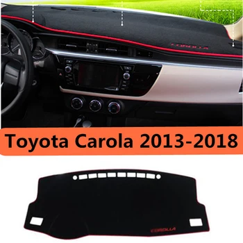 

LHD Car Dashboard Pad Instrument Platform Cover Mat Carpet For Toyota Corolla E170 170 Corolla 2013 2014 2015 2016 2017 2018