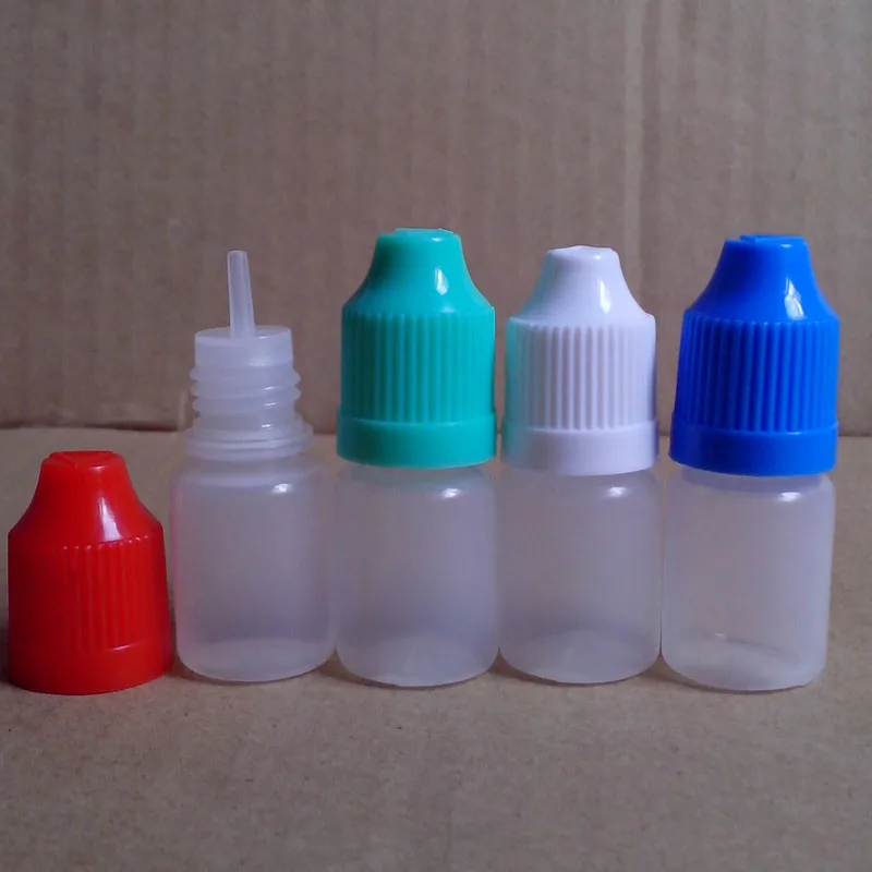 

10pcs Empty E-liquid PE Plastic Dropper Bottles with Childproof Cap for E Liquid Empty 5ml Bottle