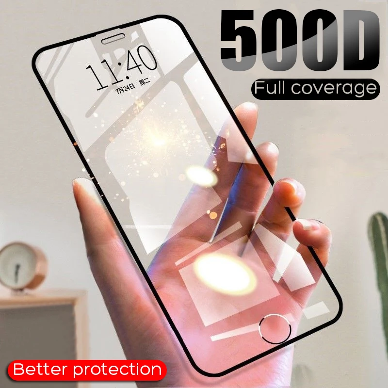 500D Full Cover Tempered Glass For iPhone 7 8 6 6s Plus X XR XS Max Screen Protector For iPhone 11 Pro Max Protective Glass 500D Full Cover Tempered Glass For iPhone 7 8 6 6s Plus X XR XS Max Screen Protector For iPhone 11 Pro Max Protective Glass
