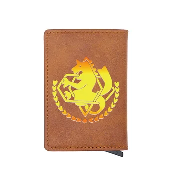 

Classic Horse Brown Digital Printing Leather Card Holder Wallet Men Women Casual Short Purse Gift