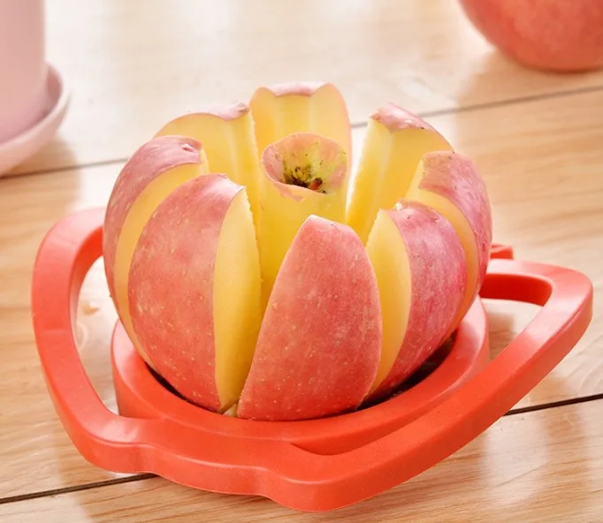 

Handle Apple Fruit Cutter Plastic Apple Fruit Cutter Stainless Steel Fruit Cutter