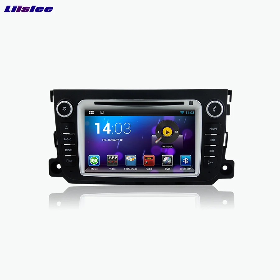 Liislee для Benz Smart Car DVD плеер Мультимедиа Аудио Видео Радио GPS Navi Мульти-сенсорный