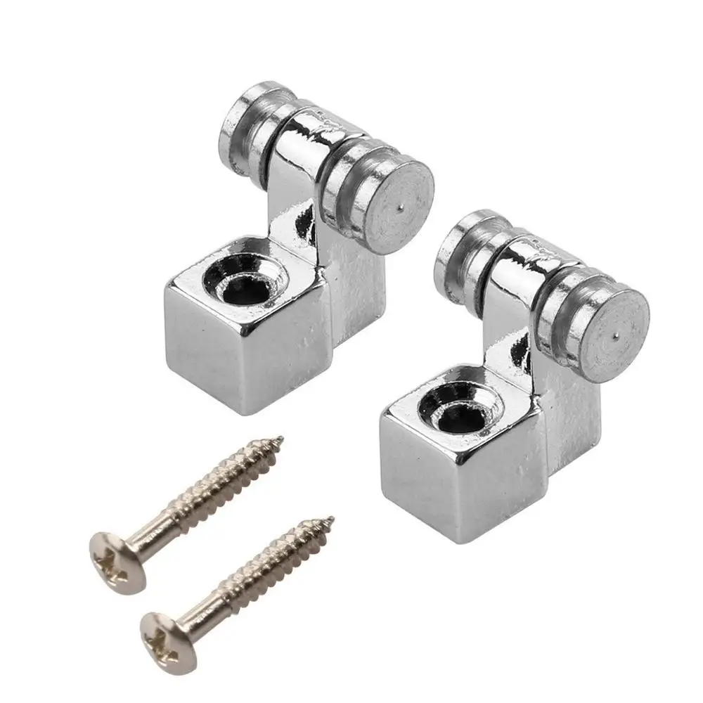 

Musiclily Vintage Roller Guitar String Guides for Fender Strat Stratocaster Tele Telecaster Electric Guitar, Chrome (4 Pieces)