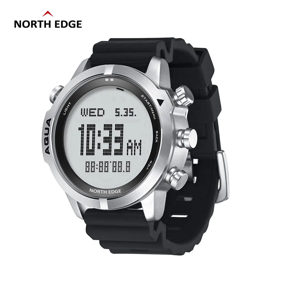 2021 NORTH EDGE Men's Professional Diving Watch 100M Waterproof Calories Step Altimeter Barometer Compass Digital Watches |