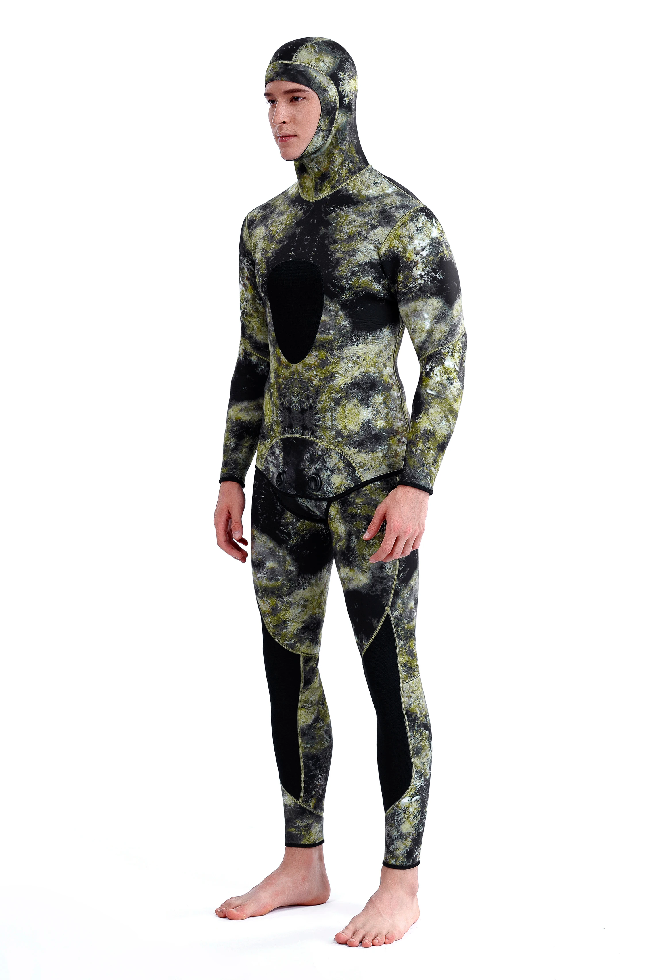 Camouflage Neoprene Diving Suit for submersible activities7