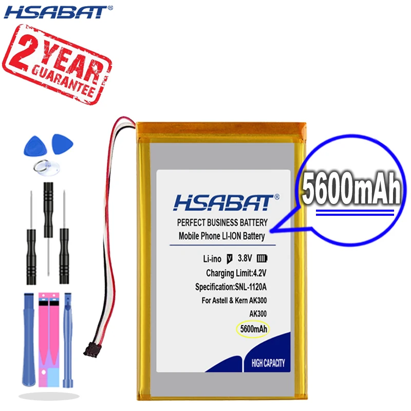 New Arrival [ HSABAT ] 5600mAh PR-754680N Replacement Battery for IRIVER Astell &amp Kern AK300 AK320 AK380 Player | Электроника