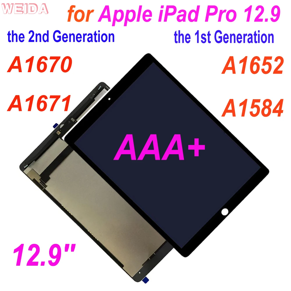 

AAA+ LCD for 12.9â€ Apple iPad Pro 12.9 A1652 A1584 /12.9'' 2nd A1670 A1671 Touch Screen Digitizer Assembly for Ipad Pro 12.9 LCD