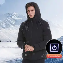 Зимняя электронагревательная рубашка, жилет с зарядкой от usb, теплый тканевый жилет с подогревом, 4XL, плюс размер, для мужчин и женщин