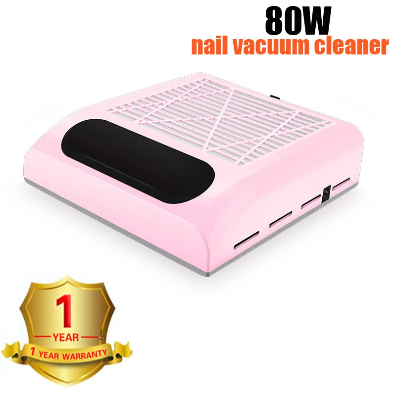 80W 2-в-1 лампа для ногтей и ногтей пылесборник маникюр с два мощных вентилятора 36 светодиодов Сушилка для ногтей 40 Вт пылесос инструменты для маникюра - Цвет: 80W cleaner pink