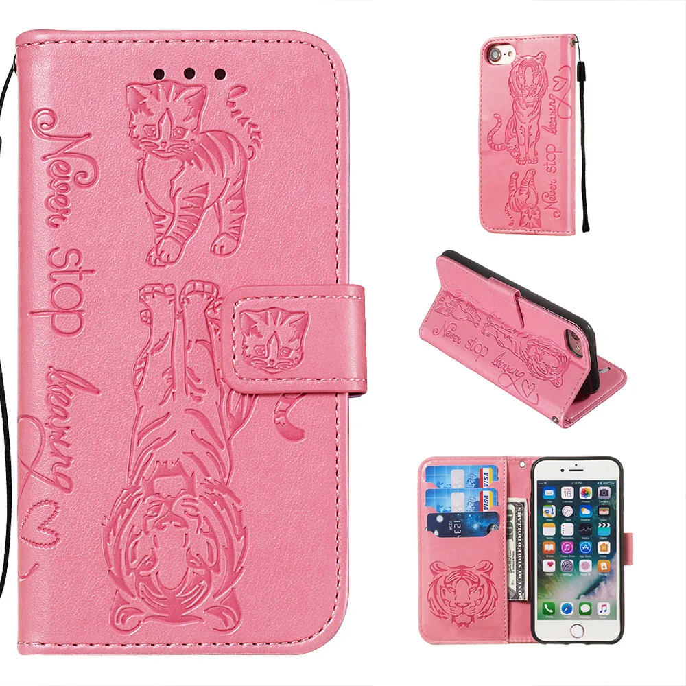 Leather Case For Apple iphone6s iphone6 iphone7 iphone8 Flip Card Wallet Cover Magnet Business Phone Coque | Мобильные телефоны и