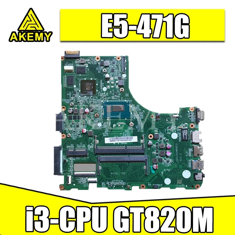 SAMXINNO для For Acer aspire E5-471 E5-471G Laotop материнская плата DA0ZQ0MB6E0 с V3-472P GT820M | Компьютеры и
