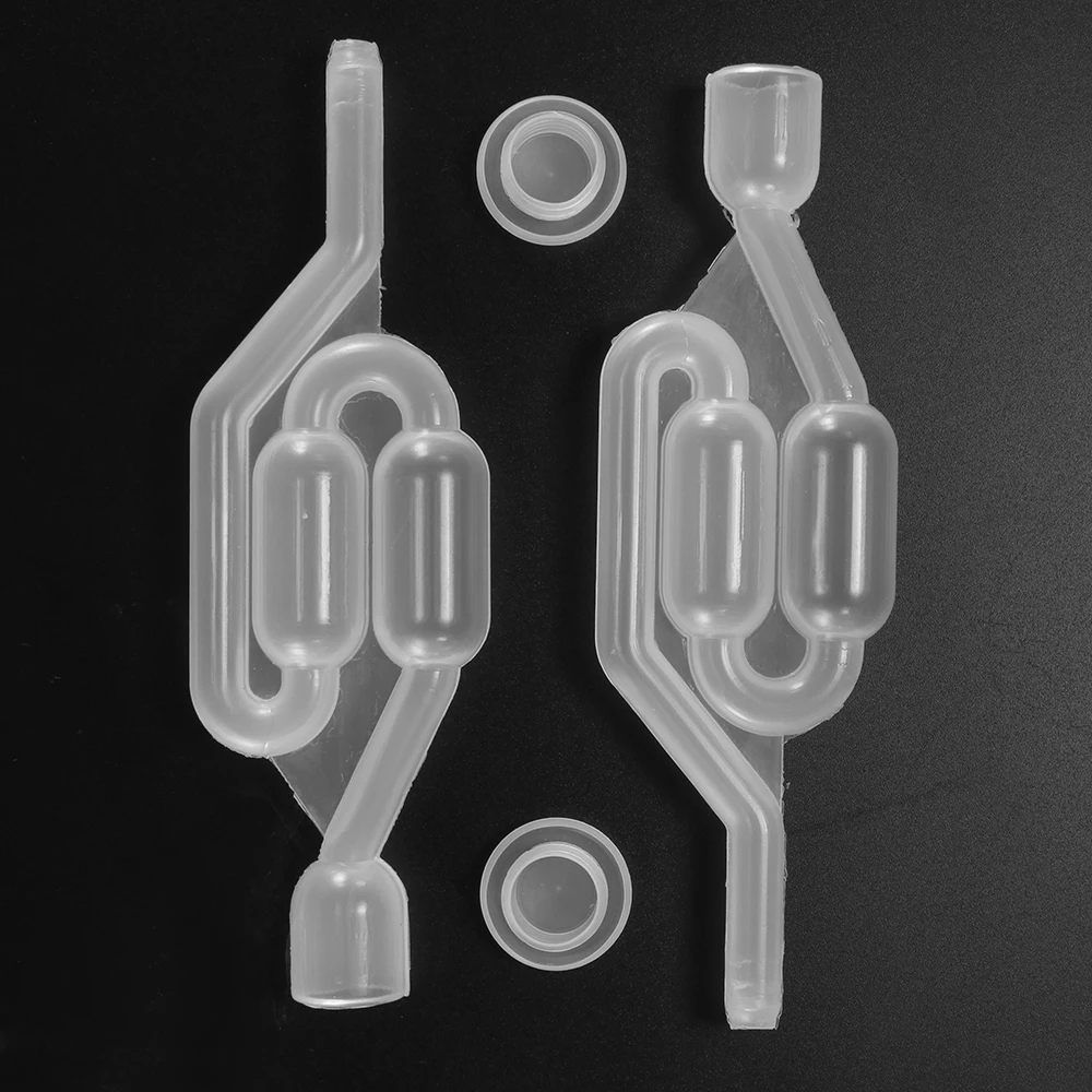 Plastic Water Seal With Cover One Way Valve Straw Self Brewed Wine