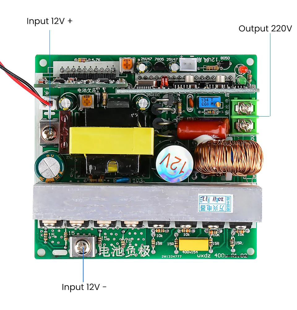 US $35.70 Sunyima 1pc Invertor Pure Sine Wave Inverter Circuit 12v To 220v 800w Driver Board
