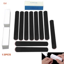 13 шт./компл. инструменты для файлов в 4 направлениях буферный блок декор для ногтей, салон, для маникюра, педикюра Инструменты для ухода за глазами Комплект V9-Drop
