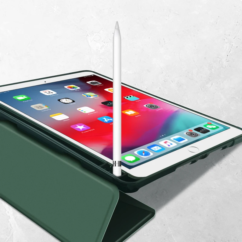 Чехол для iPad 9 7 2017 2018 5th 6th Gen со слотом ручки смарт чехол Air / 5/6 с функцией