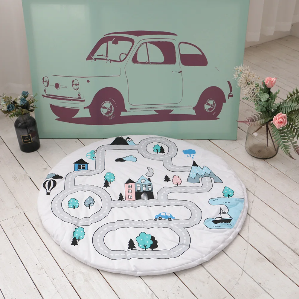 Sallybaby/новый детский коврик с лесным пейзажем на весну 2019 г. В северную Европу Ins
