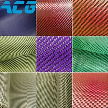 10 м/лот кевлар углеродного волокна гибридные ткани
