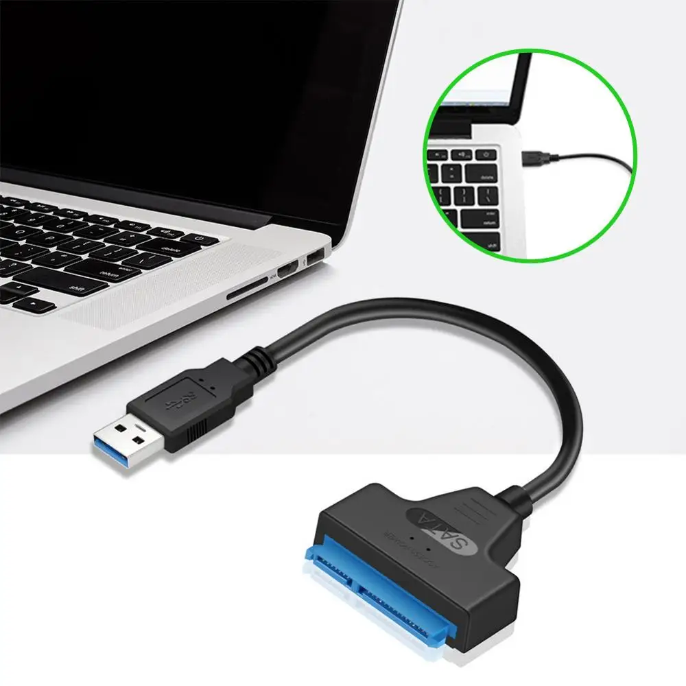 1 шт. USB 3 0 к SATA кабель 22 Pin Sata III конвертер 2 5 дюймов внешний жесткий диск драйвер HDD