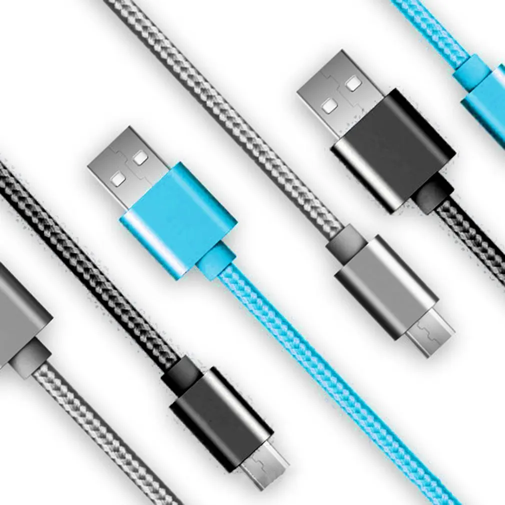 3 м антивозрастной USB кабель для передачи данных телефона Micro нейлоновый плетеный