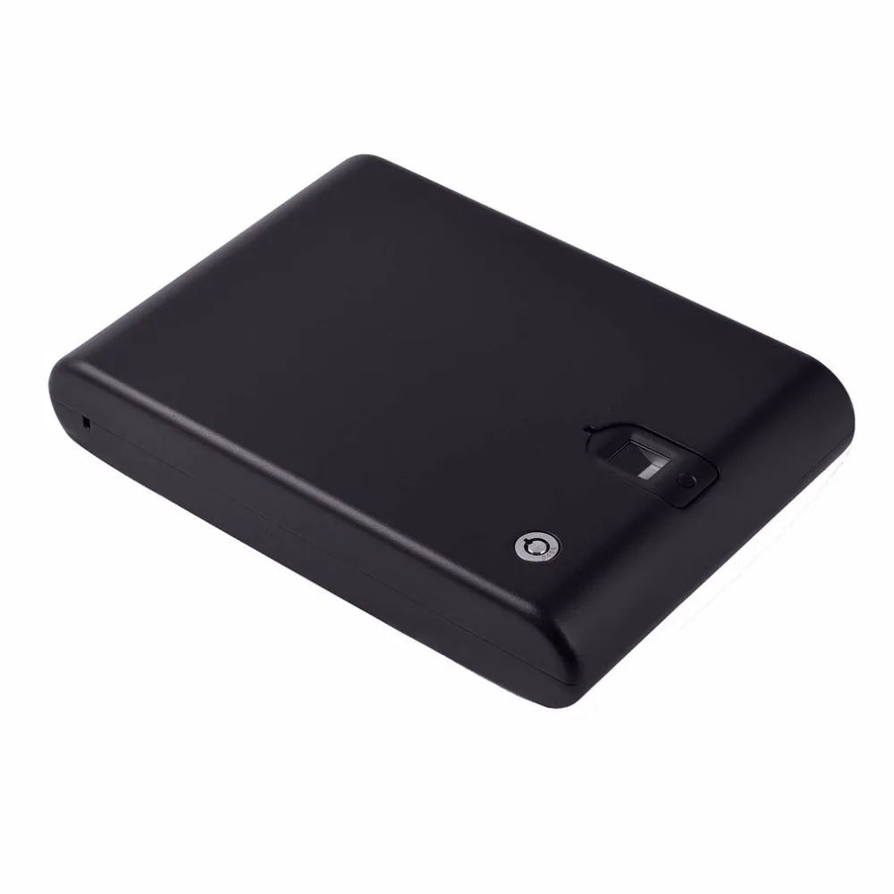 Коробка отпечатков пальцев Сенсор секрет коробка безопасности Keybox Strongbox для ценности ювелирных изделий Портативный Оружейные Сейфы сейфа отпечатка пальцев