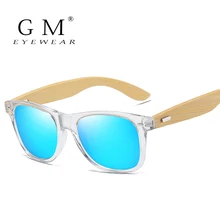 Gafas de sol de bambú GM hombres mujeres gafas de viaje gafas de sol de madera Vintage gafas de sol de diseño de marca de moda hombre