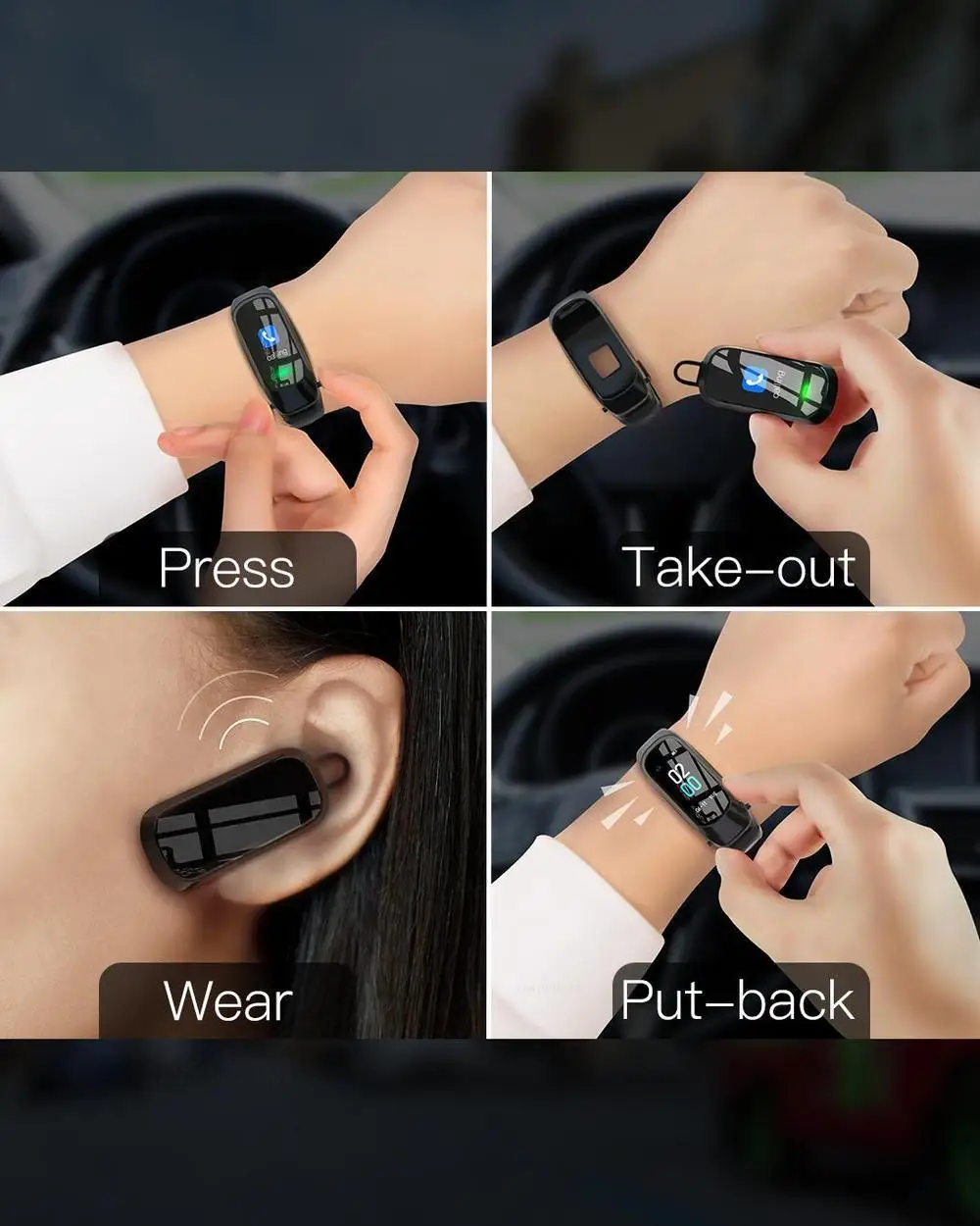 Smartver com Nfc Inteligentes dos Homens Esportes de Fitness Jakcom Nuvem Chip Chamada Pulseira Relógios Rastreador Freqüência Cardíaca Pressão Arterial b6 10 Jakcom b6 smartwatch com nfc nuvem chip