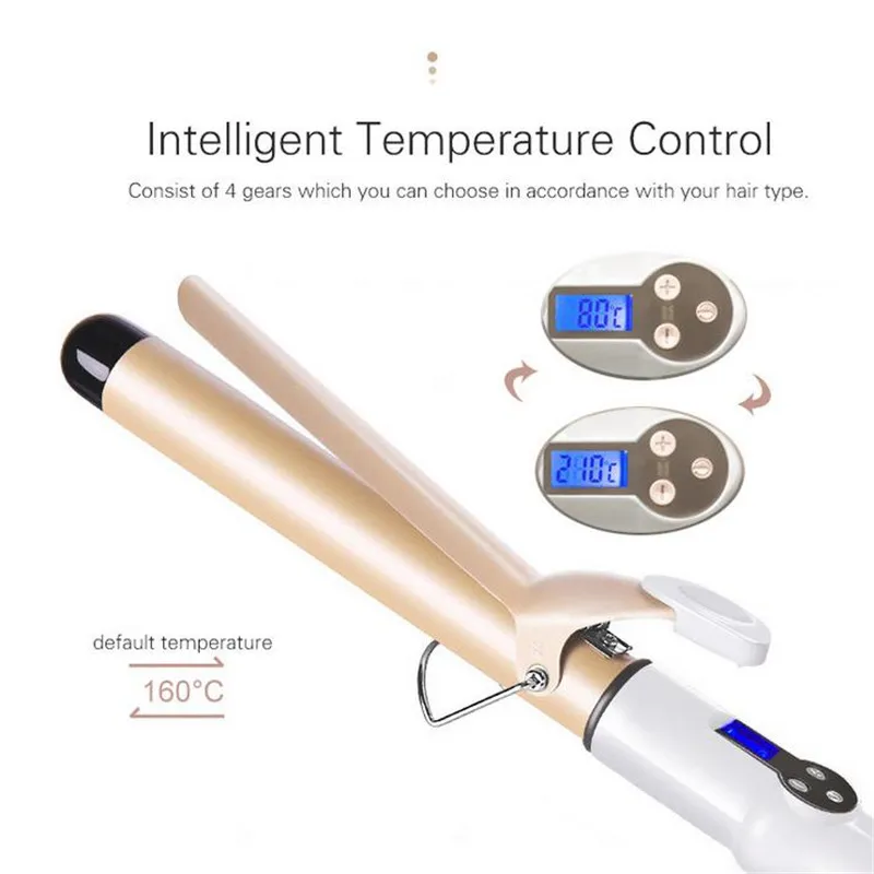 Electric Professional Hair Curler 22mm 28mm 32mm 38mm Ceramic LCD Curling Iron Roller Curls Wand Waver Fashion Styling Tools 2# hair curler,hair iron