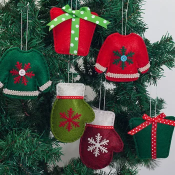 

5Pcs Christmas Pendant Cartoon Character Pendant Hanging Ornament Home Decor for Friends Party Banquet