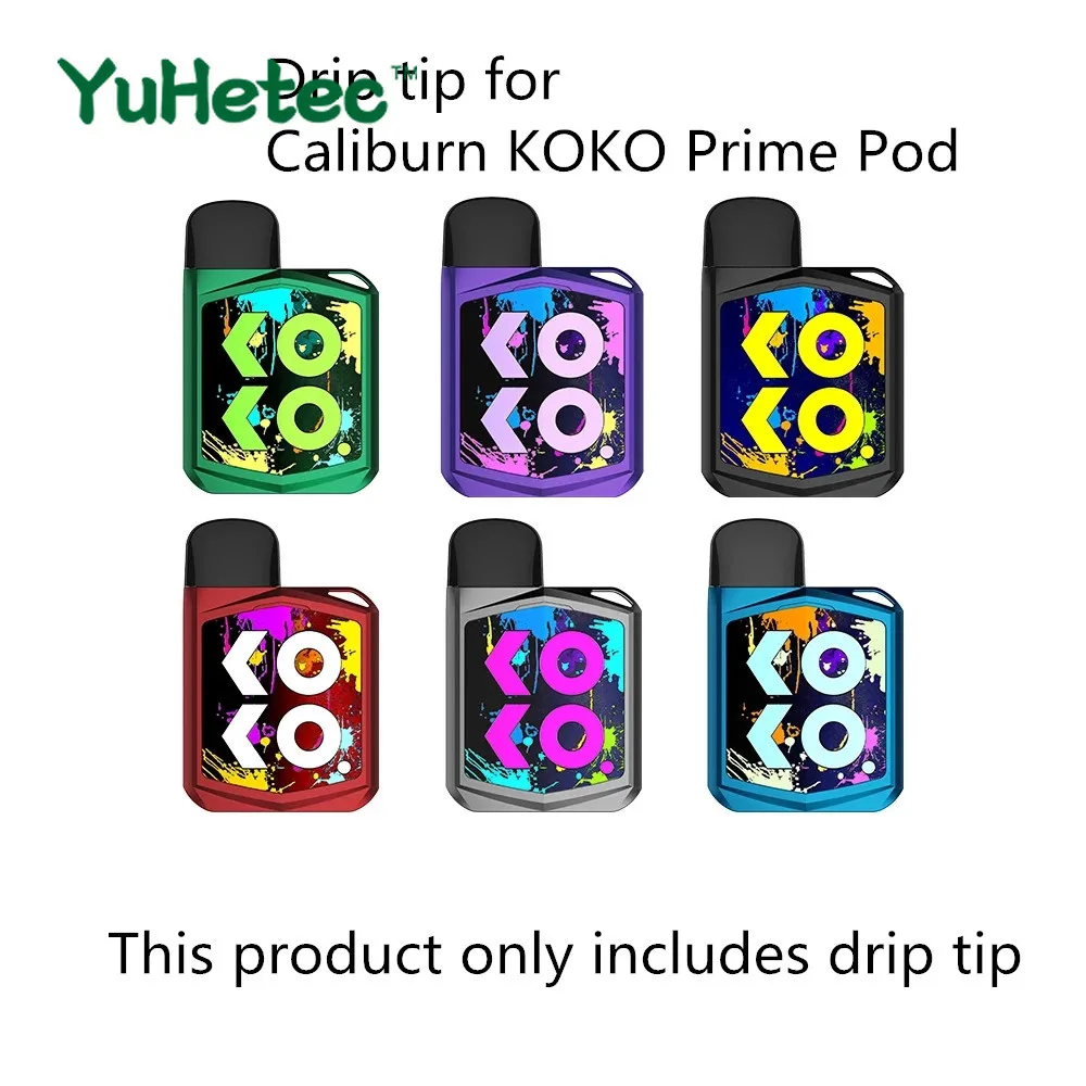 Ponta de gotejamento colorido especial para caliburn koko prime pod capa gotejamento dica para uwell caliburn g pod kit cigarro eletrônico vaporizador