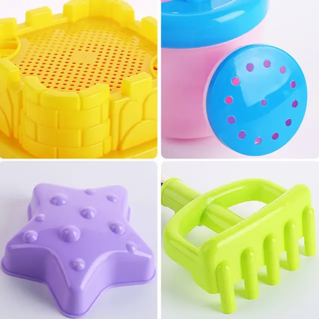 Beach Toys Set Ice Cream and Cake Series sand Mould Set，11 Piece toys  Set 5