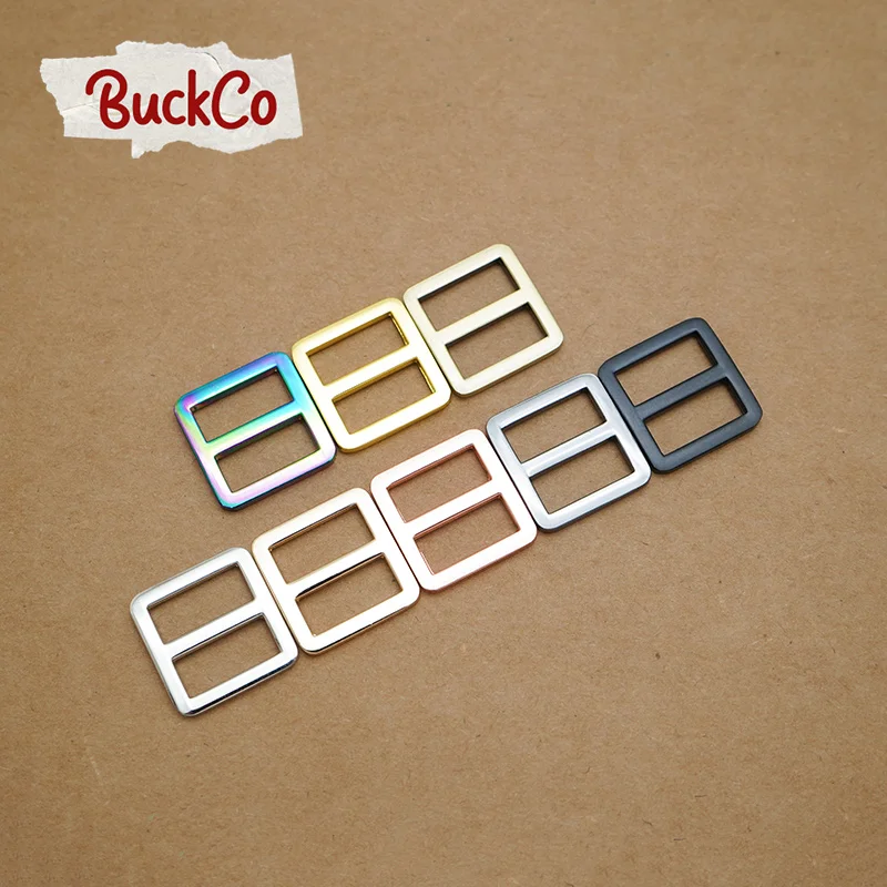 

50pcs/lot 20mm adjustable buckle for DIY bag belt dog cat collar high quality plated metal buckle sewing accessory 8 colours