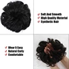 LUPU Messy Scrunchies Synthetic Hair Bun With Elastic Band Natural Fake Hair Tie Pieces Ponytail Colored Black Purple Pink Green ► Photo 2/6