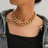 High Quality Punk Lock Choker Necklace Pendant Women Collar Statement Brand Gold Color Chunky Thick Chain Necklace Steampunk Men ► Photo 3/6